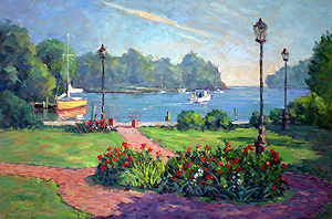 View from Acton Place, Annapolis ~ Painting by Bill Schmidt